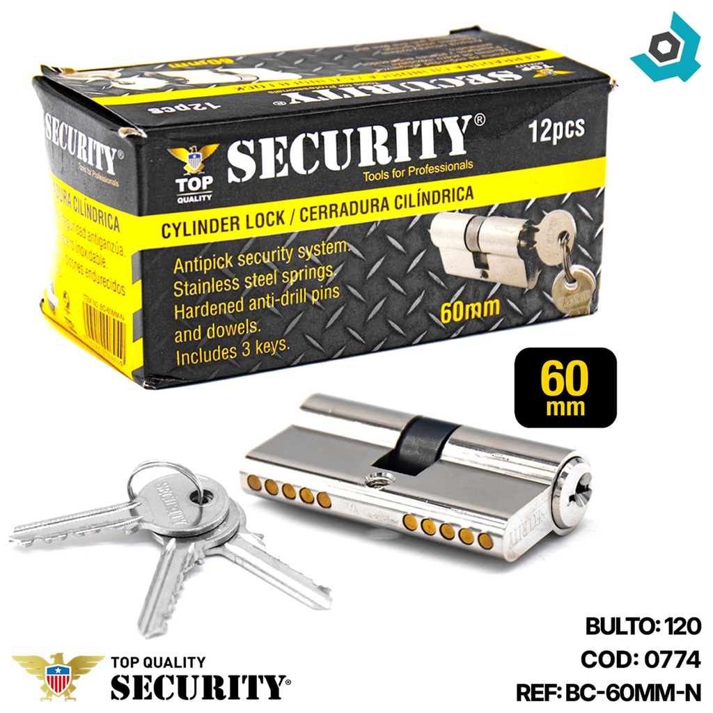 CILINDRO 60MM SENCILLO SECURITY