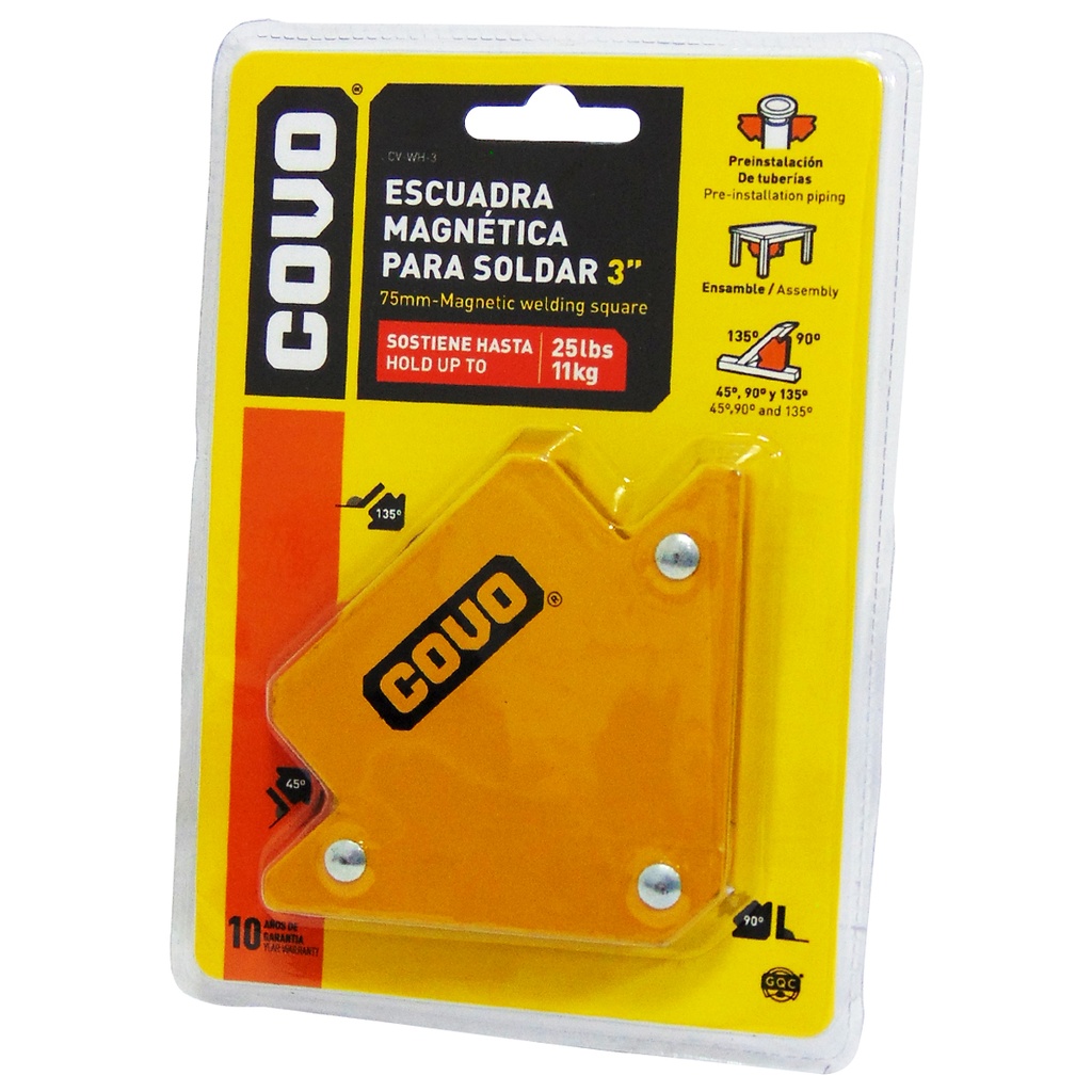ESCUADRA MAGNETICA 3" MULTIUSO COVO