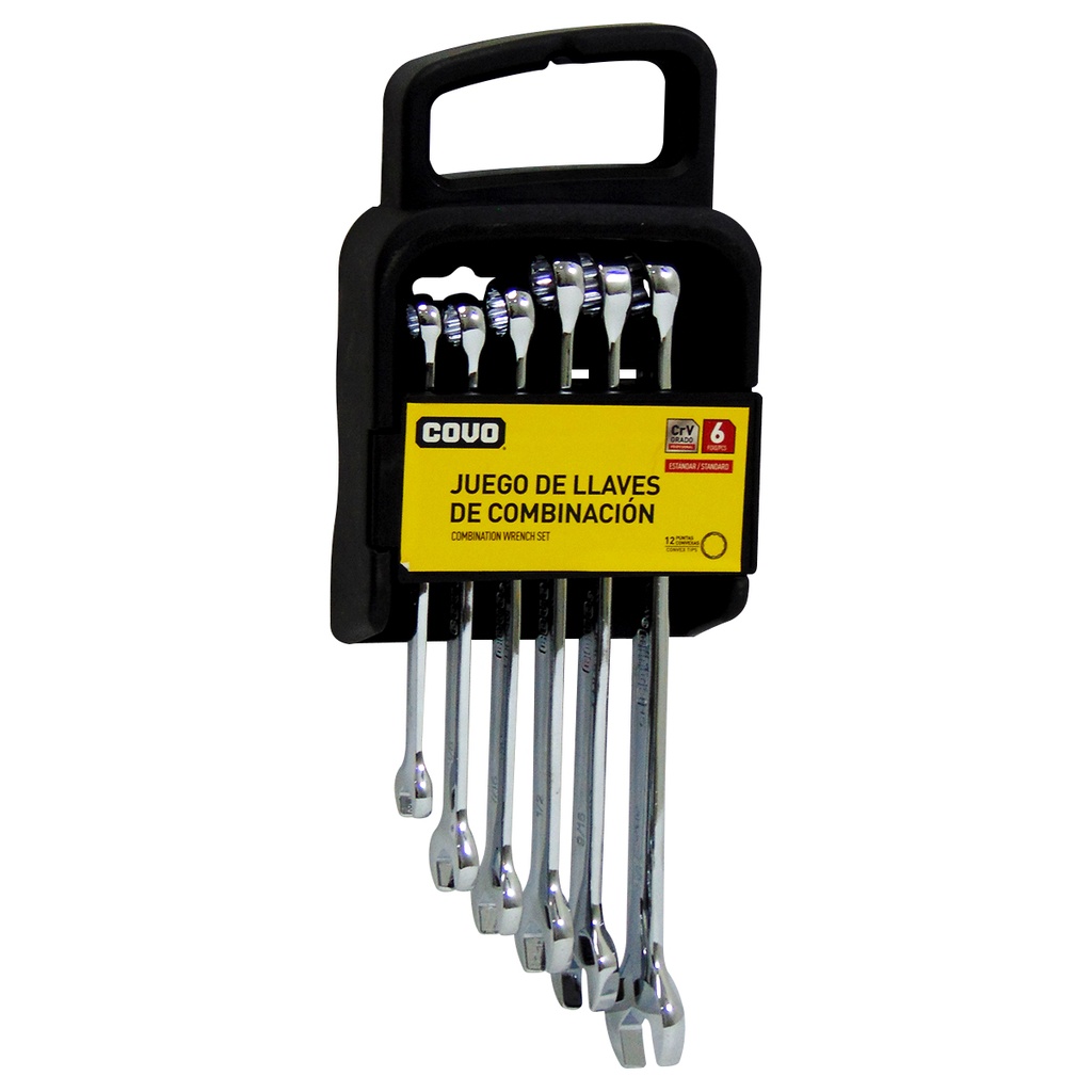 JUEGO DE LLAVES COMBINADAS 6 PIEZAS COVO