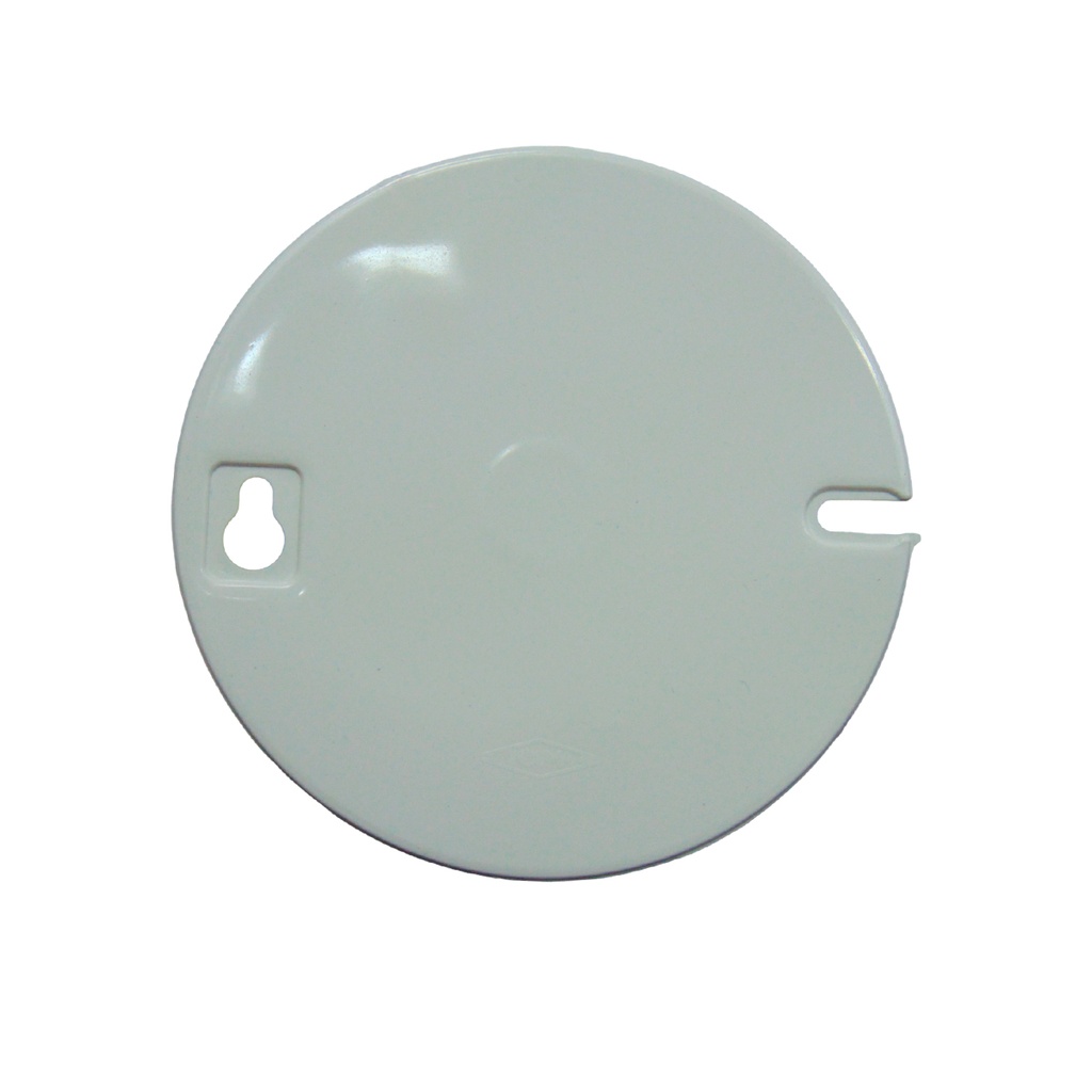 TAPA CIEGA REDONDA PLASTICA BLANCA INDUMA