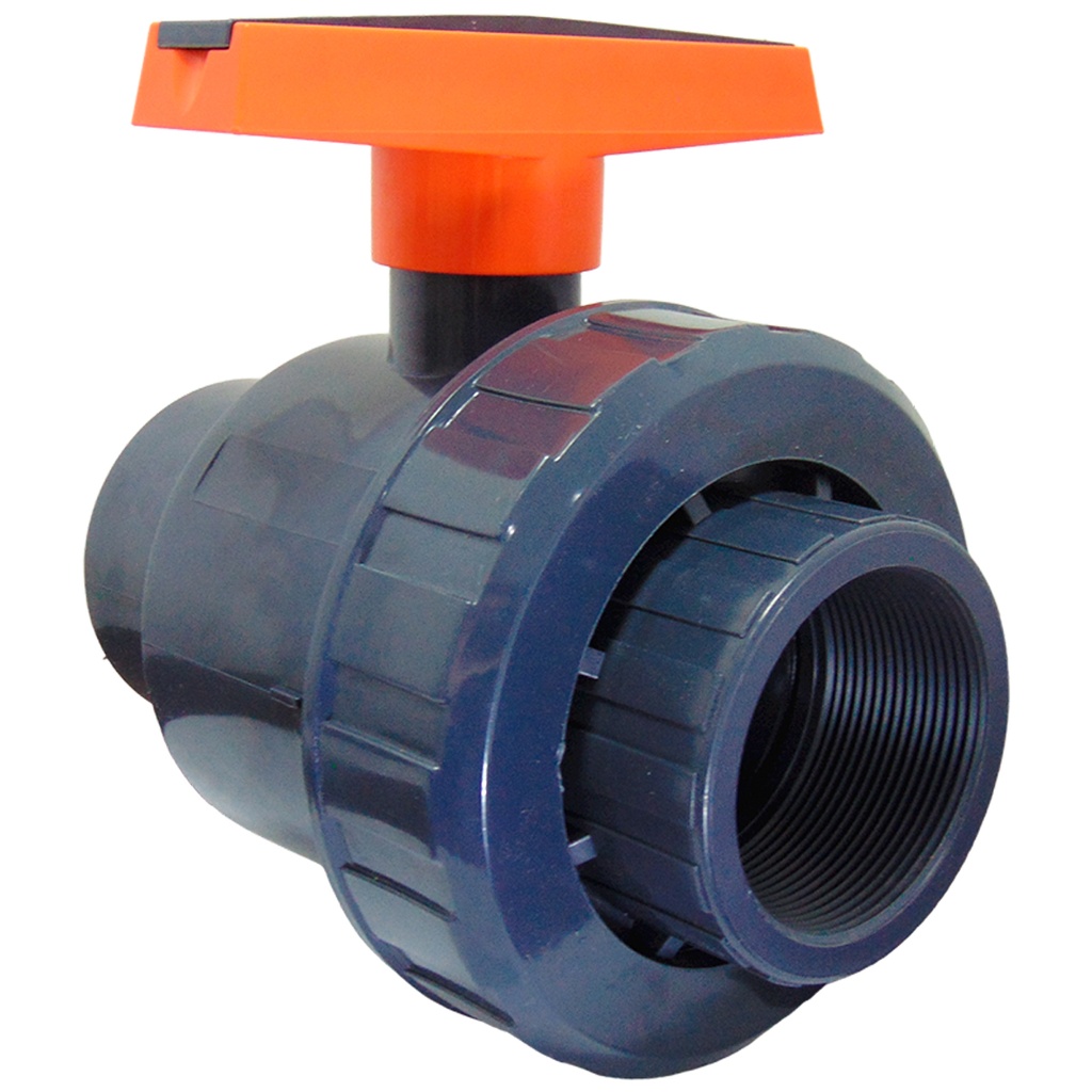 VALVULA BOLA UNION UNIVERSAL PVC PRES 3" CON ROSCA TUBRICA
