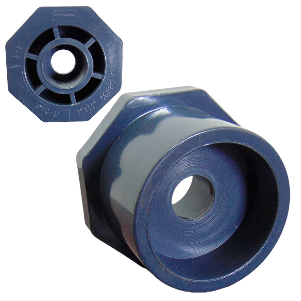 BUJE REDUCCION DE PVC PRES 2" X 3/4" EXC TUBRICA