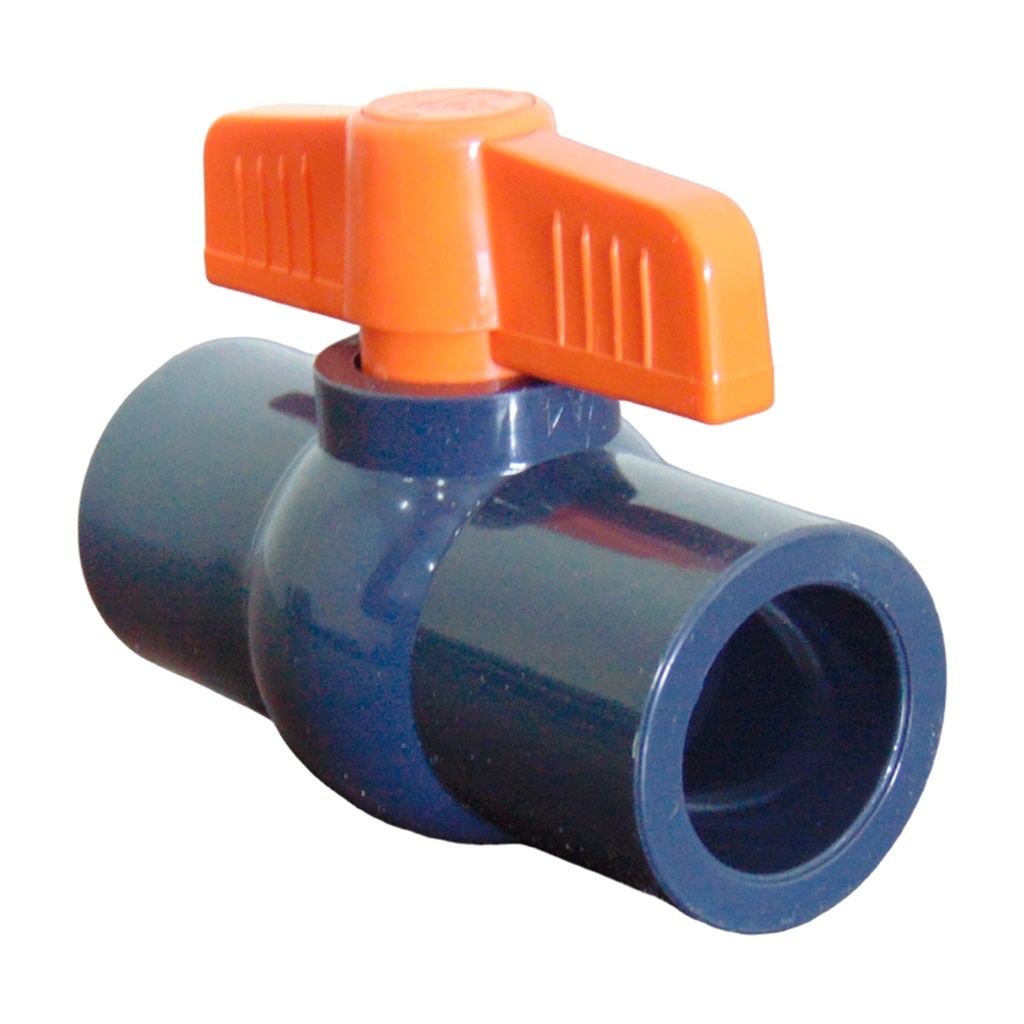 VALVULA  3/4" DE PVC COMPACTA PRES SIN ROSCA TUBRICA