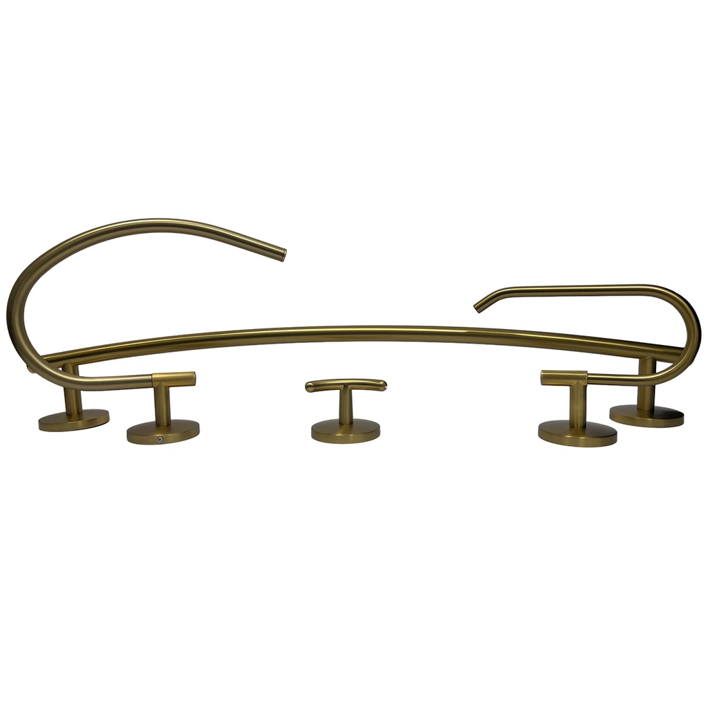 JUEGO DE ACCESORIOS PARA BANO 4 PIEZAS GRIVEN GOLDEN