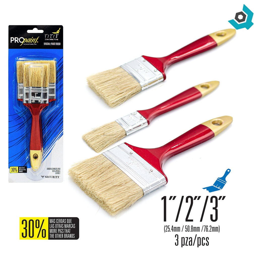 JUEGO DE BORCHAS PRO PAINT