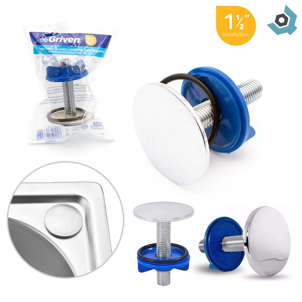 TAPA HUECO PARA FREGADERO 1 1/2" GRIVEN
