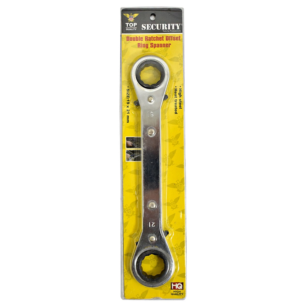 LLAVE COMBINADA 19MM X 21MM CON RATCHET SECURITY
