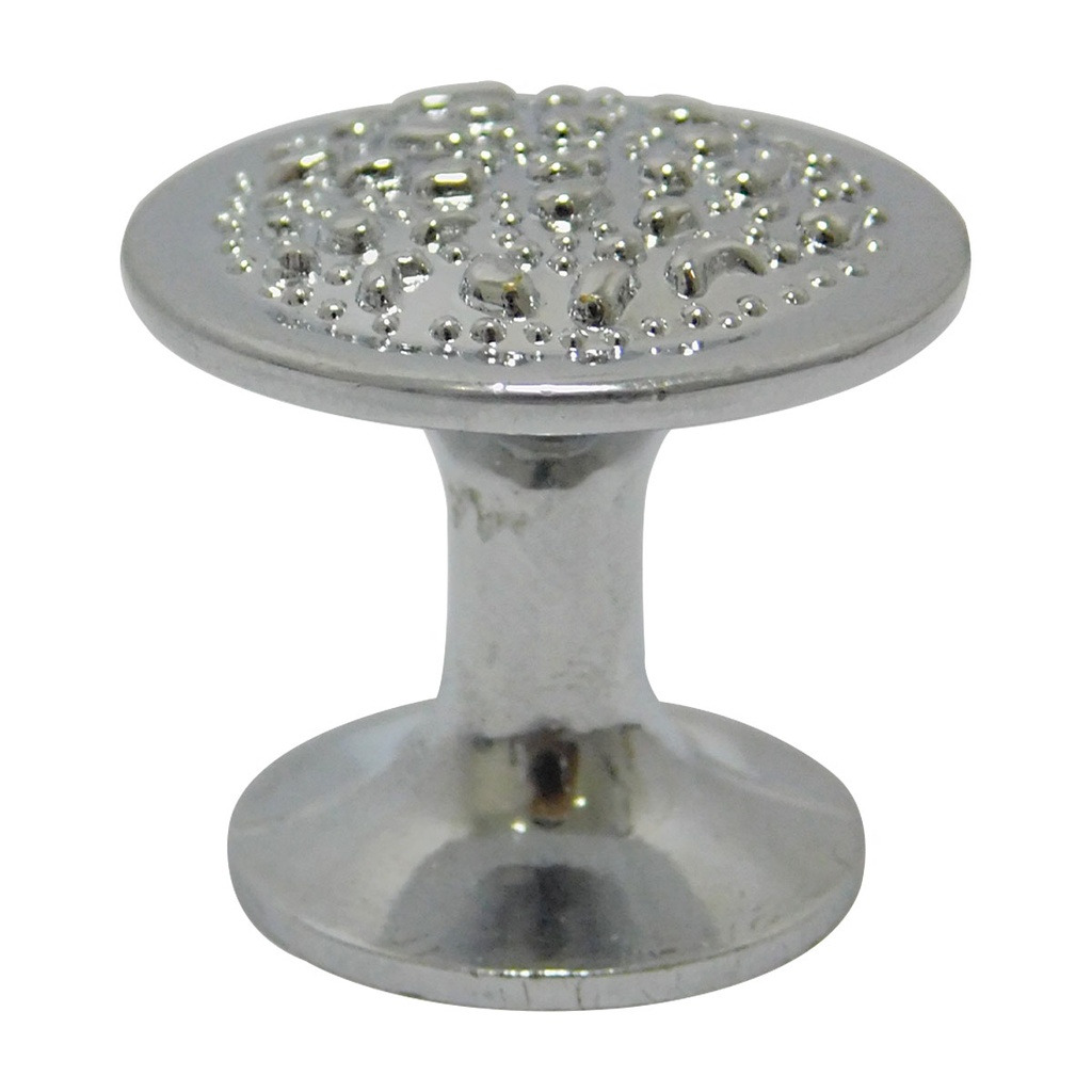 TIRADOR PARA MUEBLES DE BOTON CROMADO BRILLANTE