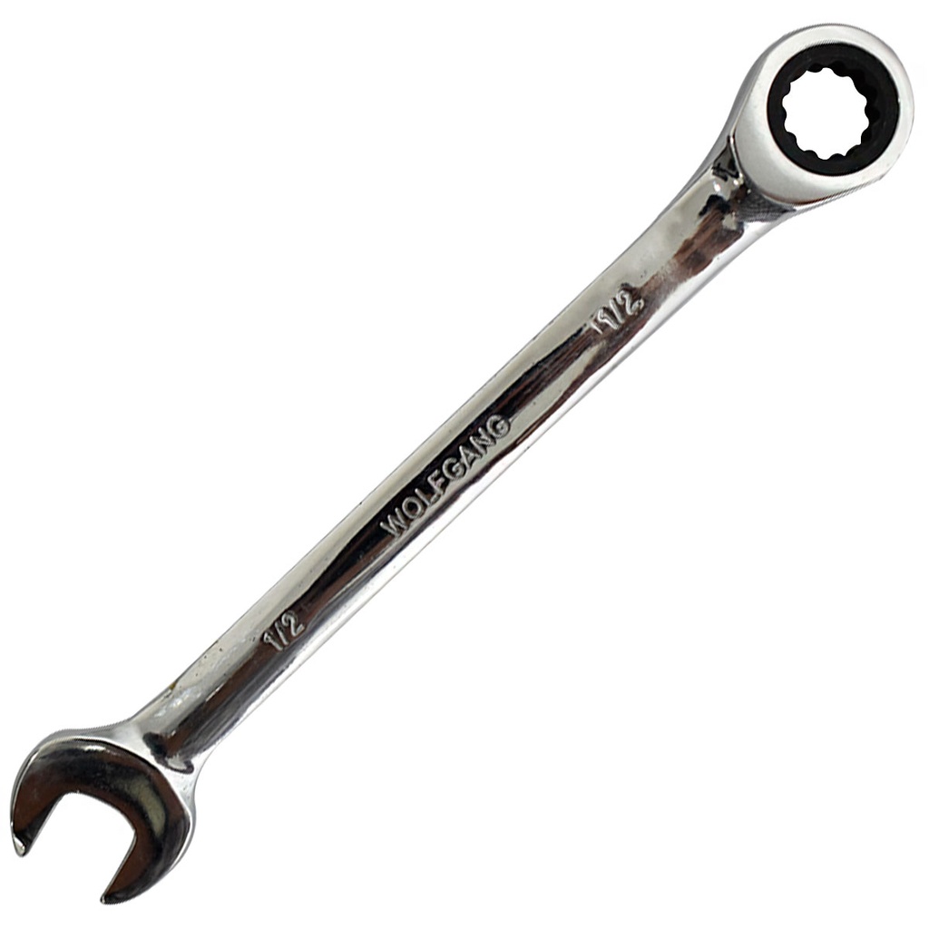 LLAVE COMBINADA 1/2" CON RATCHET FIJO WOLFGANG