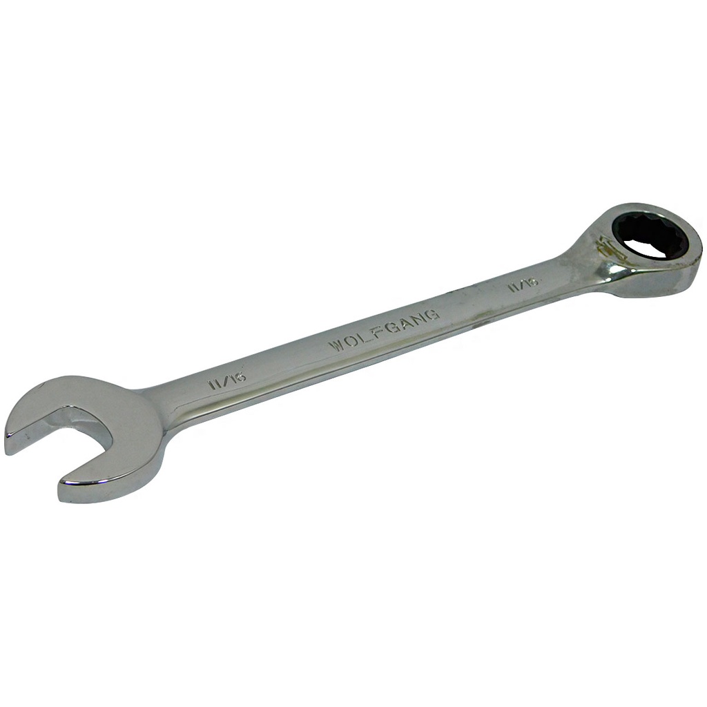 LLAVE COMBINADA 11/16" CON RATCHET FIJO WOLFGANG