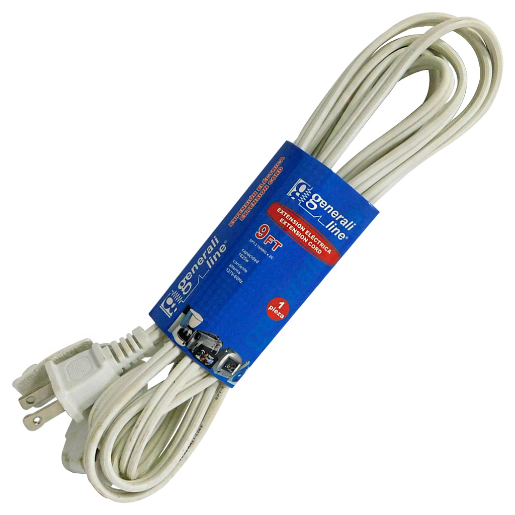 EXTENSION ELECTRICA 9FT 3 TOMAS GENERALI LINE