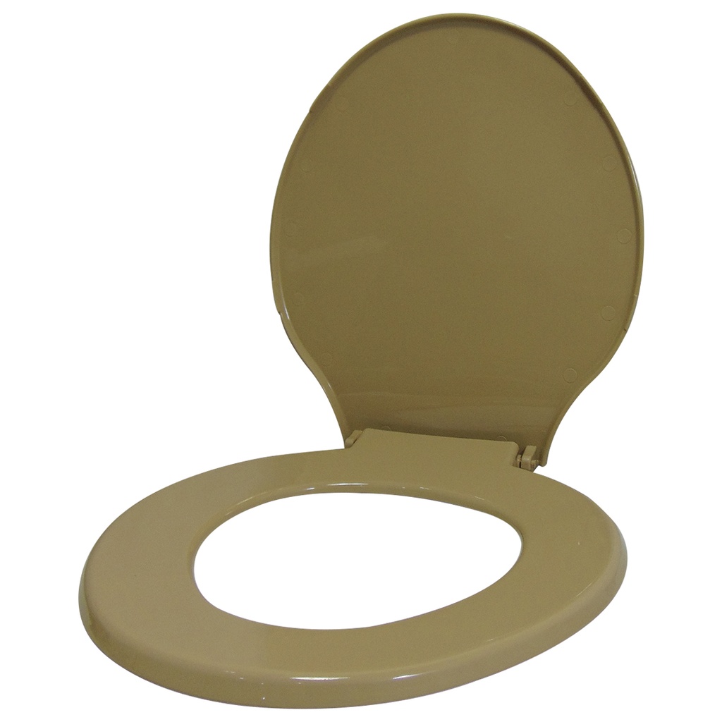 ASIENTO PARA INODORO BEIGE REDONDO RESIMOL