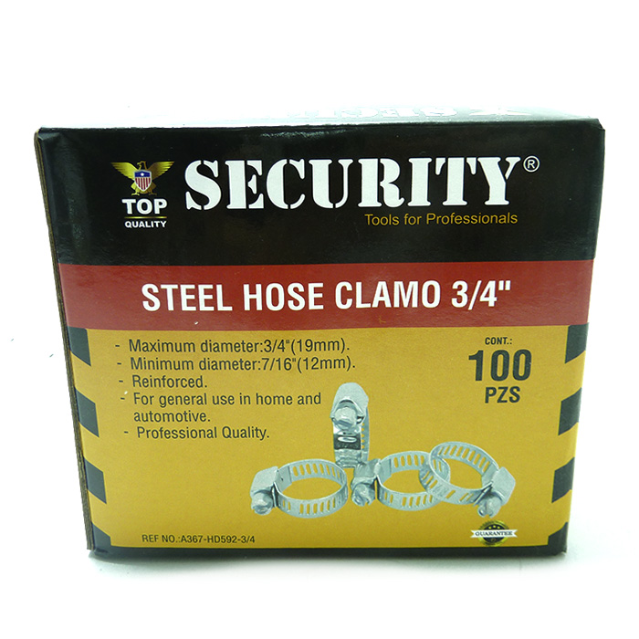 ABRAZADERA DE ACERO 3/4" SECURITY