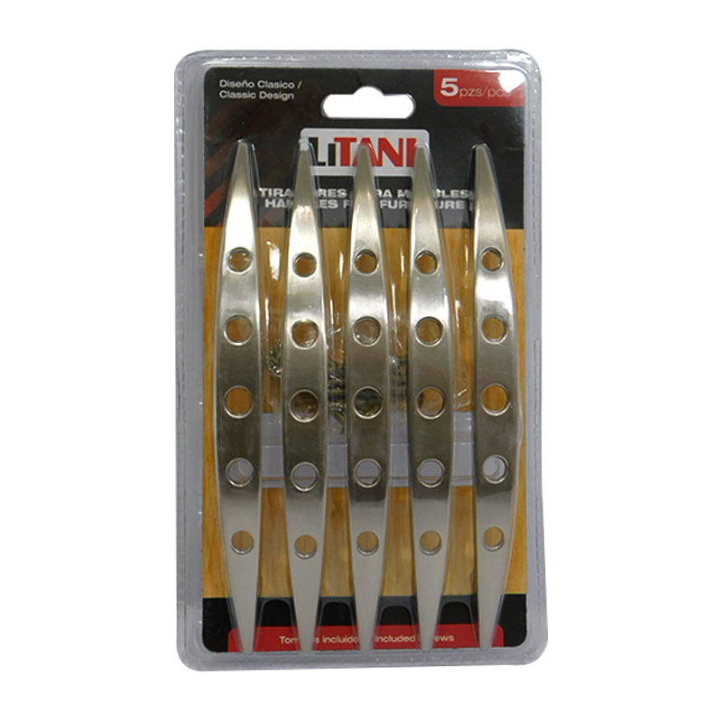 JUEGO DE TIRADORES 5PZAS 128MM LITANI