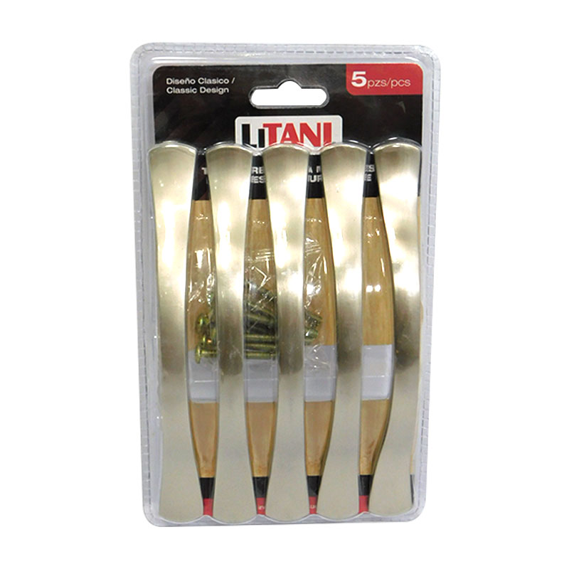 JUEGO DE TIRADORES 5PZAS 128MM LITANI