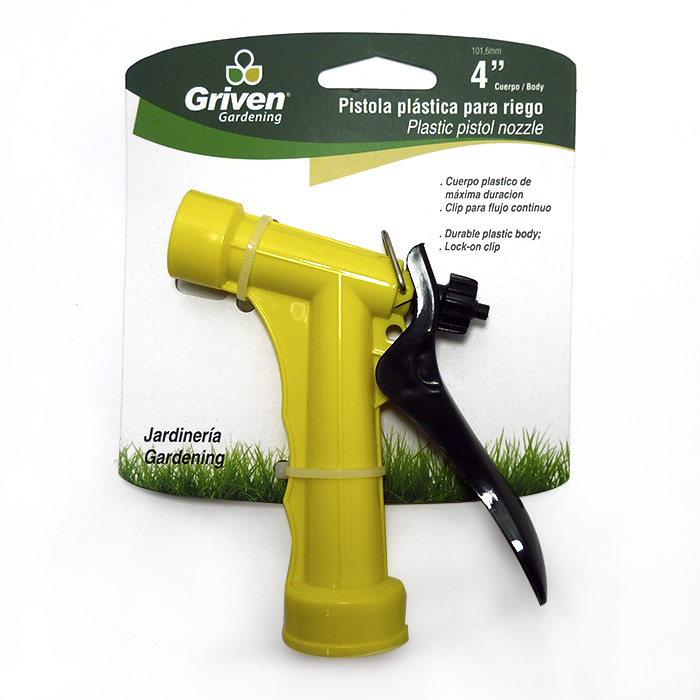 PISTOLA PLASTICA P/MANGUERA 4" GRIVEN