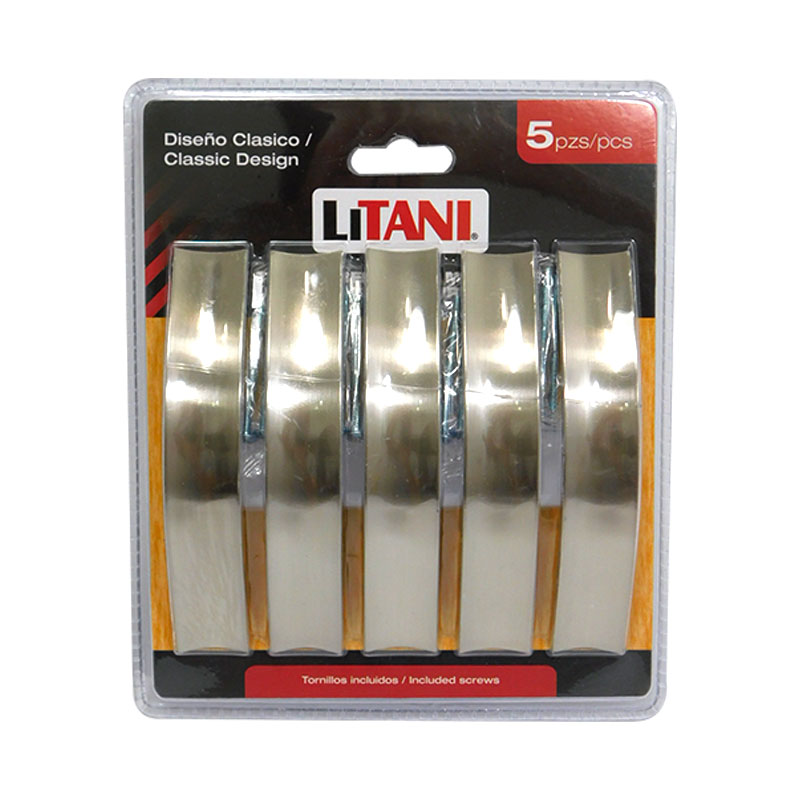 JUEGO DE TIRADORES 5PZAS 96MM LITANI