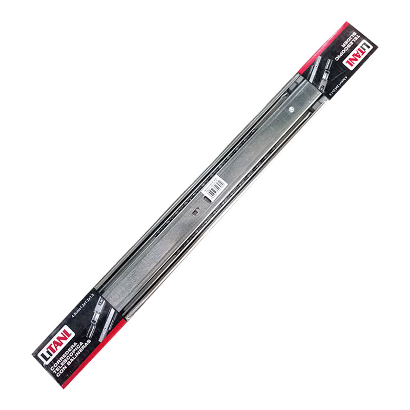 CORREDERA TELESCOPICA DE 4.5CMX45CM (18") CON FRENO LITANI