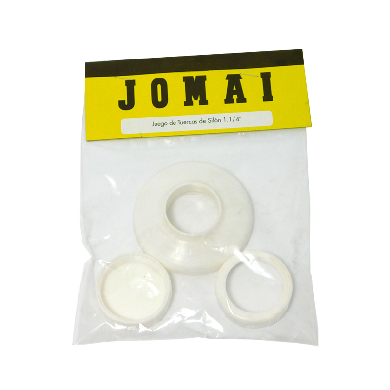 JUEGO DE TUERCA DE SIFON DE 1 1/4" JOMAI