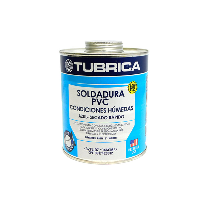 SOLDADURA PVC CONDICIONES HUMEDAS 1/4GL TUBRICA