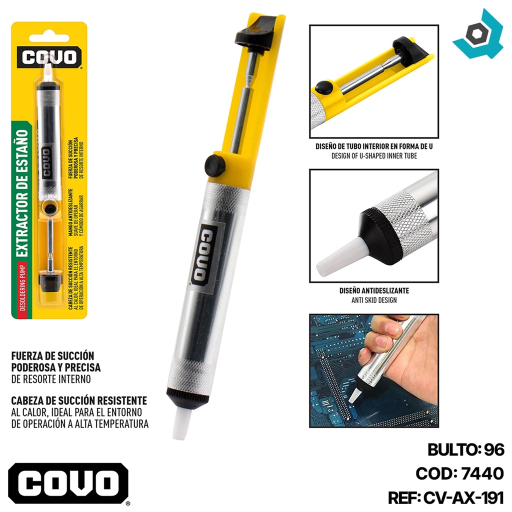 SUCCIONADOR DE ESTANO COVO