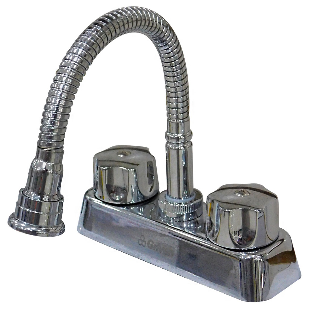 GRIFERIA PARA LAVAMANOS 4" CUELLO FLEXIBLE GRIVEN