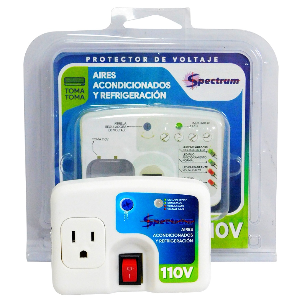 PROTECTOR DE VOLTAJE 110V T/T PARA AIRES SPECTRUM
