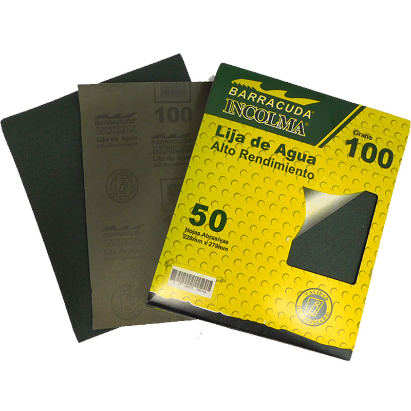 LIJA DE AGUA BARRACUDA # 100 (1X50)