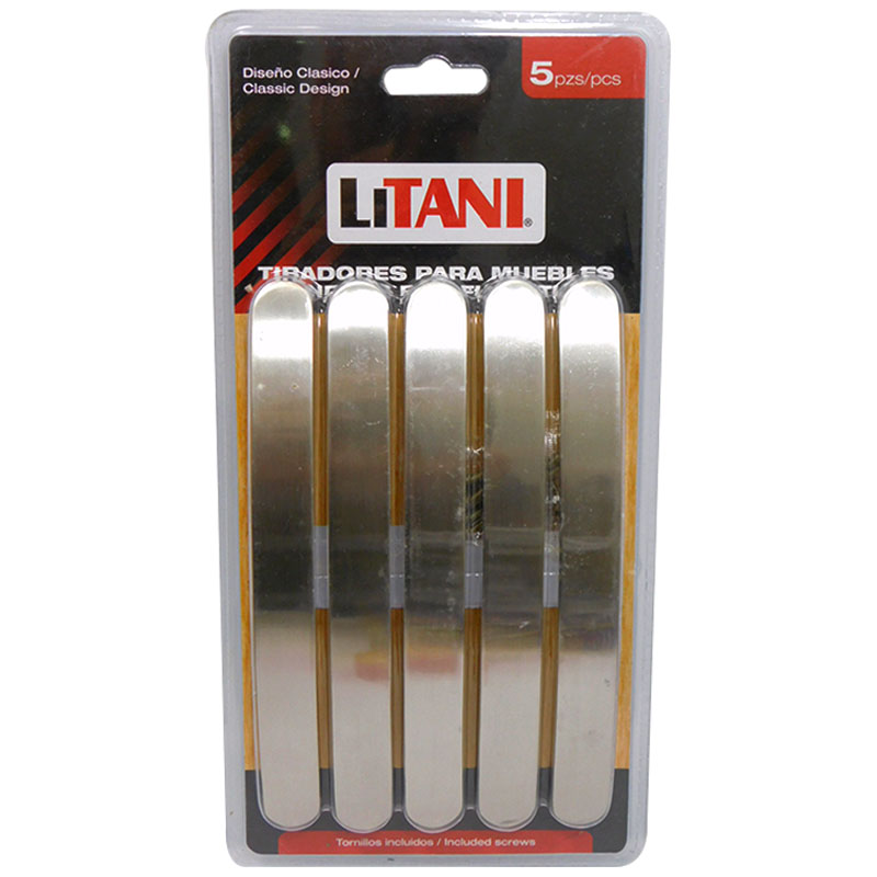 JUEGO DE TIRADORES 5PZAS 160MM LITANI