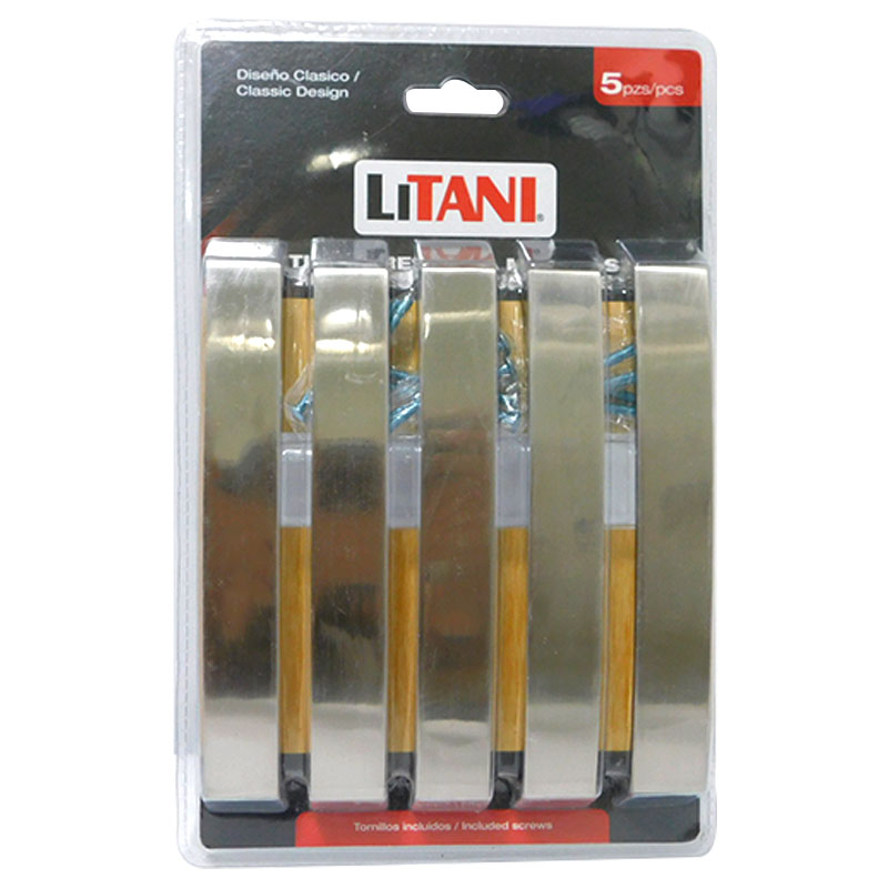 JUEGO DE TIRADORES 5PZAS 160MM LITANI