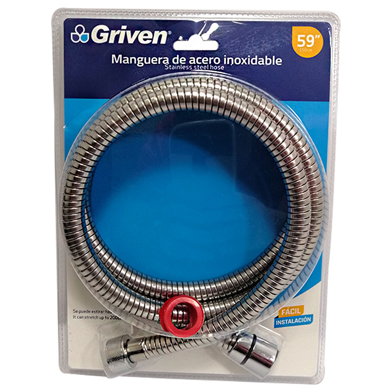 MANGUERA METALICA 59" ACERO INOXIDABLE GRIVEN
