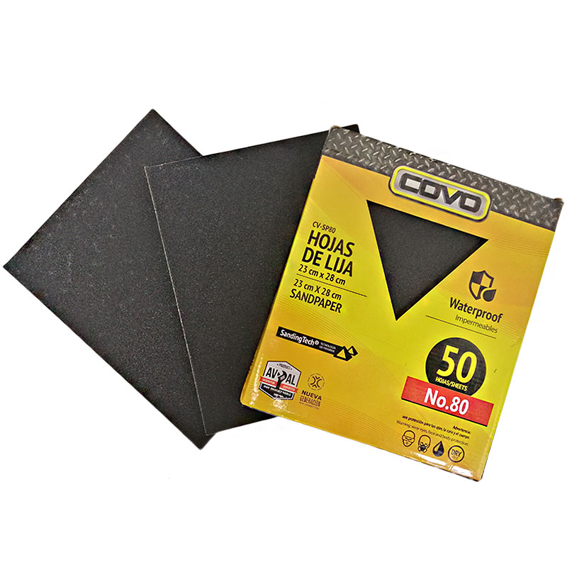 LIJAS DE PAPEL GRANO 80 COVO