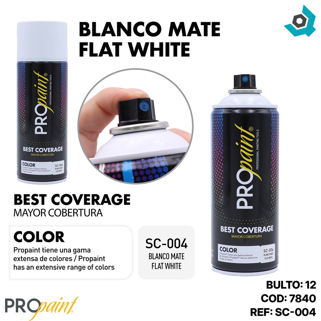 PINTURA EN SPRAY BLANCO MATE PRO PAINT