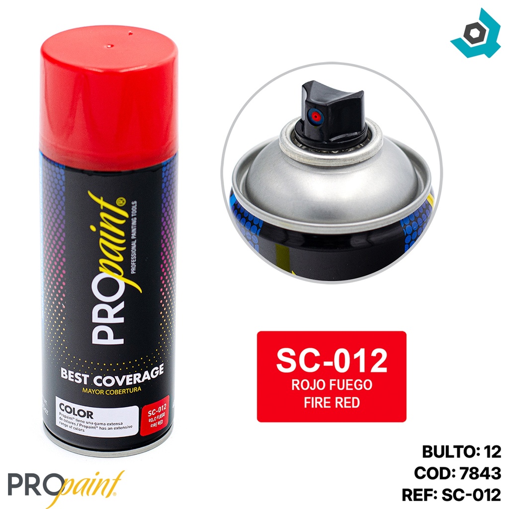 PINTURA EN SPRAY ROJO FUEGO PRO PAINT