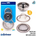 COLADOR PARA FREGADERO 3 PIEZAS GRIVEN