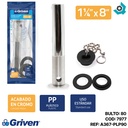 DESAGUE PARA LAVAMANOS 1 1/4" X 8" PLUG GRIVEN