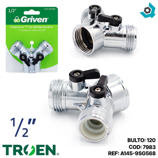 [7983] CONECTOR PARA MANGUERA TIPO Y GRIVEN