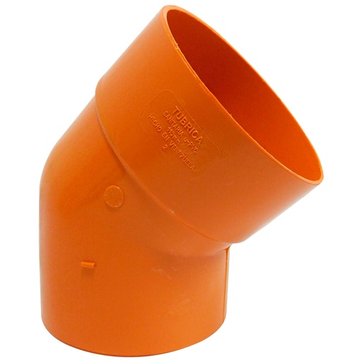 [8023] CODO 45GR PVC SANITARIO REFORZADO 110MM EXC TUBRICA