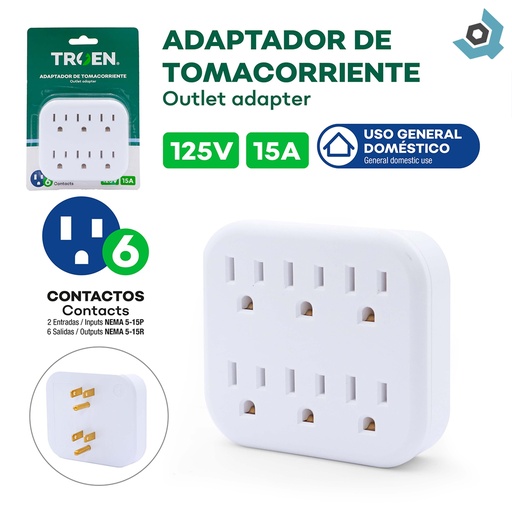 [8112] MULTITOMA CON TIERRA 6 VIAS TROEN