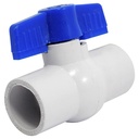 VALVULA 3/4" DE PVC SIN ROSCA GRIVEN