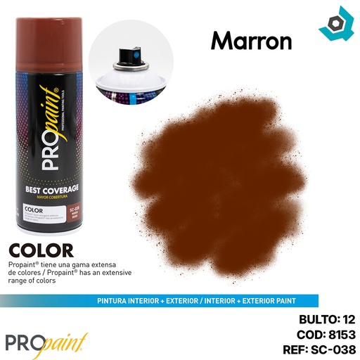 [8153] PINTURA EN SPRAY MARRON PRO PAINT