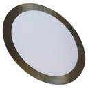 LAMPARA LED PARA EMPOTRAR REDONDA 18W NIQUELADA LUZ BLANCA ANGEL LIGHT