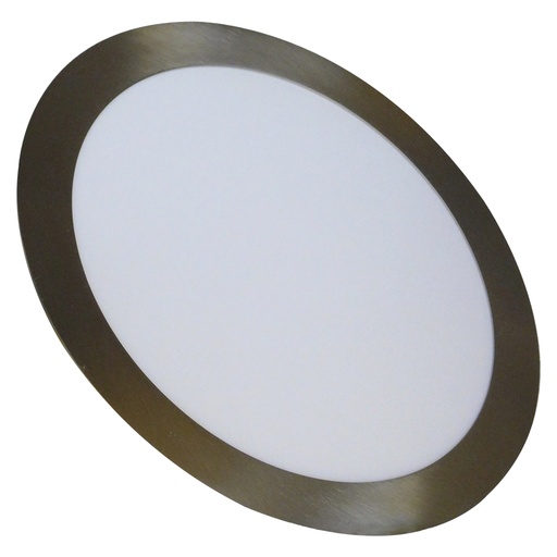 [8257] LAMPARA LED PARA EMPOTRAR REDONDA 18W NIQUELADA LUZ BLANCA ANGEL LIGHT