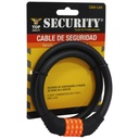 CANDADO PARA BICICLETA 12MM X 65CM COMBINACION SECURITY
