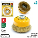 DISCO CEPILLO COPA DE ALAMBRE 4" X 5/8" COVO