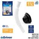 SIFON PARA LAVAMANOS 1 1/4" X 30" FLEXIBLE GRIVEN