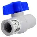 VALVULA 1/2" DE PVC CON ROSCA GRIVEN