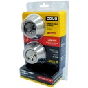 CERROJO DOBLE CILINDRO 45MM CROMADO COVO