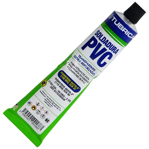 [8488] SOLDADURA PVC MULTIPROPOSITO TUBO 1/64GL TUBRICA