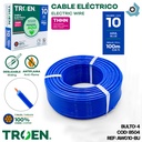 CABLE ELECTRICO 10 AWG AZUL 7 HILOS TROEN